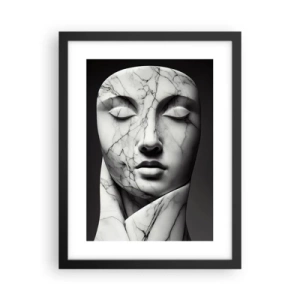 Plakat w czarnej ramie - Marmurowe kształty - 30x40 cm