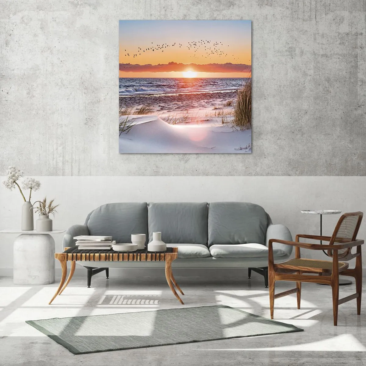 Obraz na szkle - Pejzaż horyzontalny - 30x30 cm