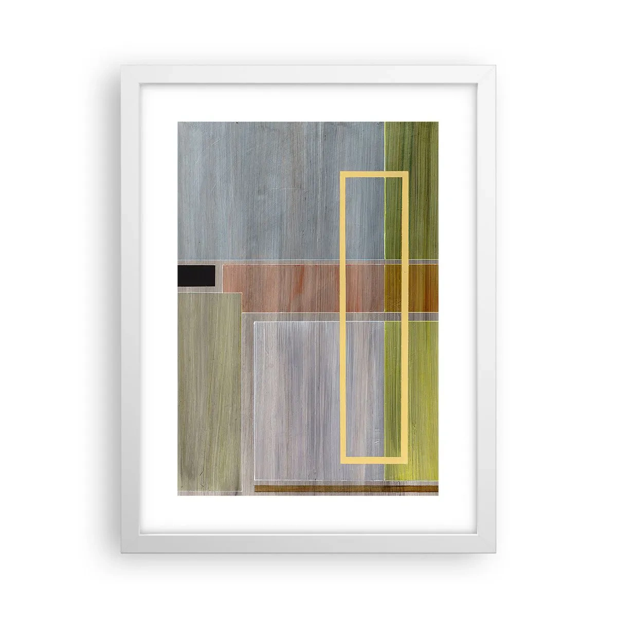Plakat w białej ramie - Prosto i spokojnie - 30x40 cm