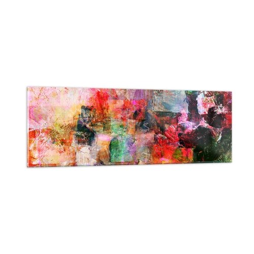 Obraz na szkle - Podróż poprzez róż - 90x30 cm