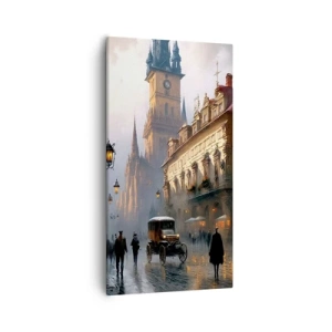 Obraz na płótnie - Czar praskiego wieczoru - 55x100 cm