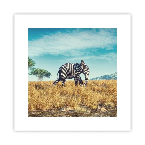 Plakat - Szarość już niemodna - 30x30 cm