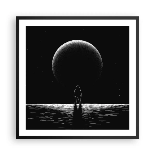 Plakat w czarnej ramie - Twarzą w twarz - 60x60 cm