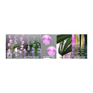 Fototapeta Próbka Standard Eco - Refleksyjna kompozycja lekkości i życia - Abstrakcja, Grafika, 3D - 100x30 cm