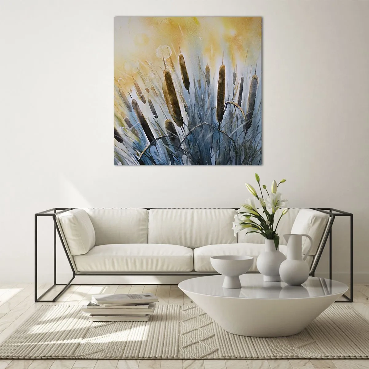 Obraz na szkle - Chłód wody, słońca żar - 60x60 cm