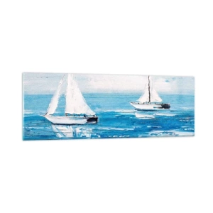 Obraz na szkle - Z przyjacielem u boku - 90x30 cm