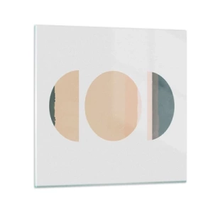 Obraz na szkle - Koło za kołem - 30x30 cm