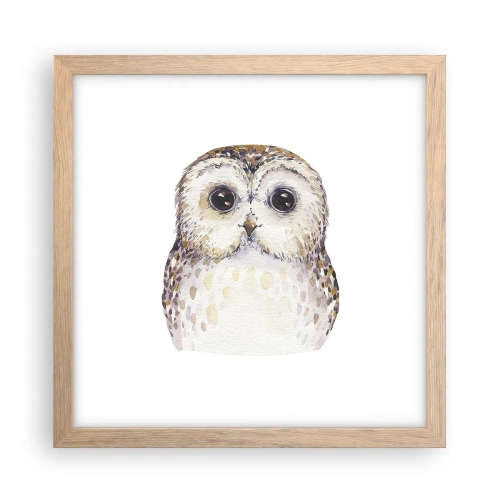 Plakat w ramie jasny dąb - Spójrz mi w oczy - 30x30 cm
