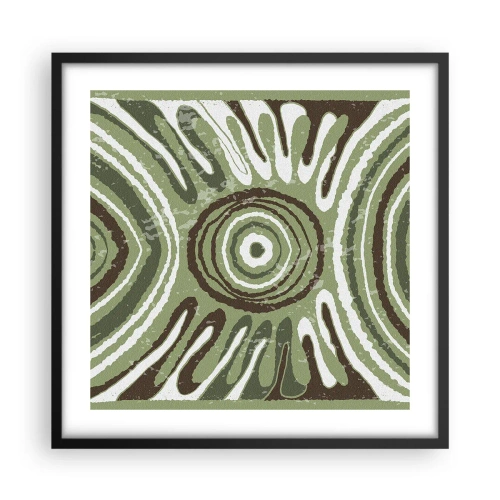 Plakat w czarnej ramie - Eksplozja emocji - 50x50 cm