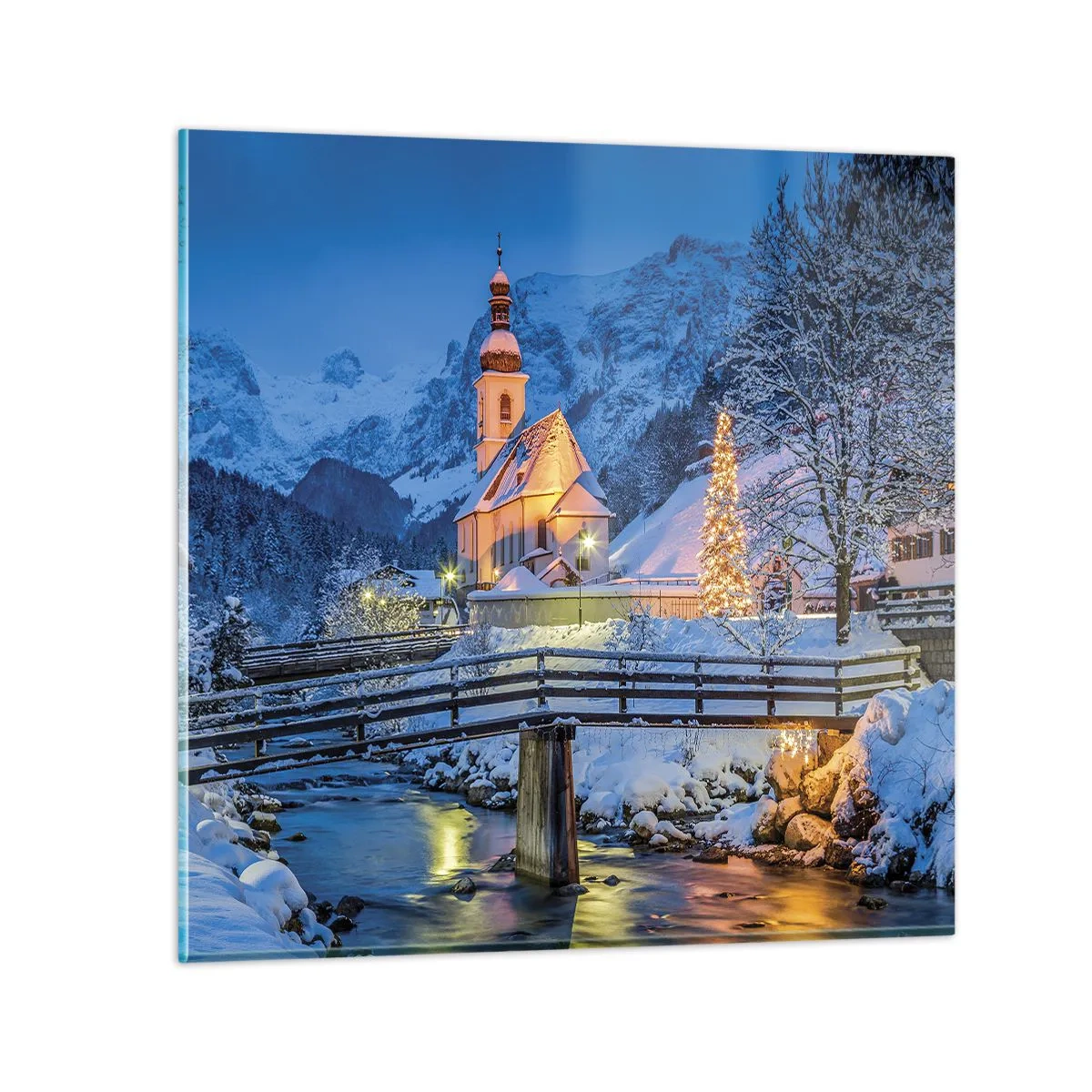 Obraz na szkle - Duch Świąt - 50x50 cm