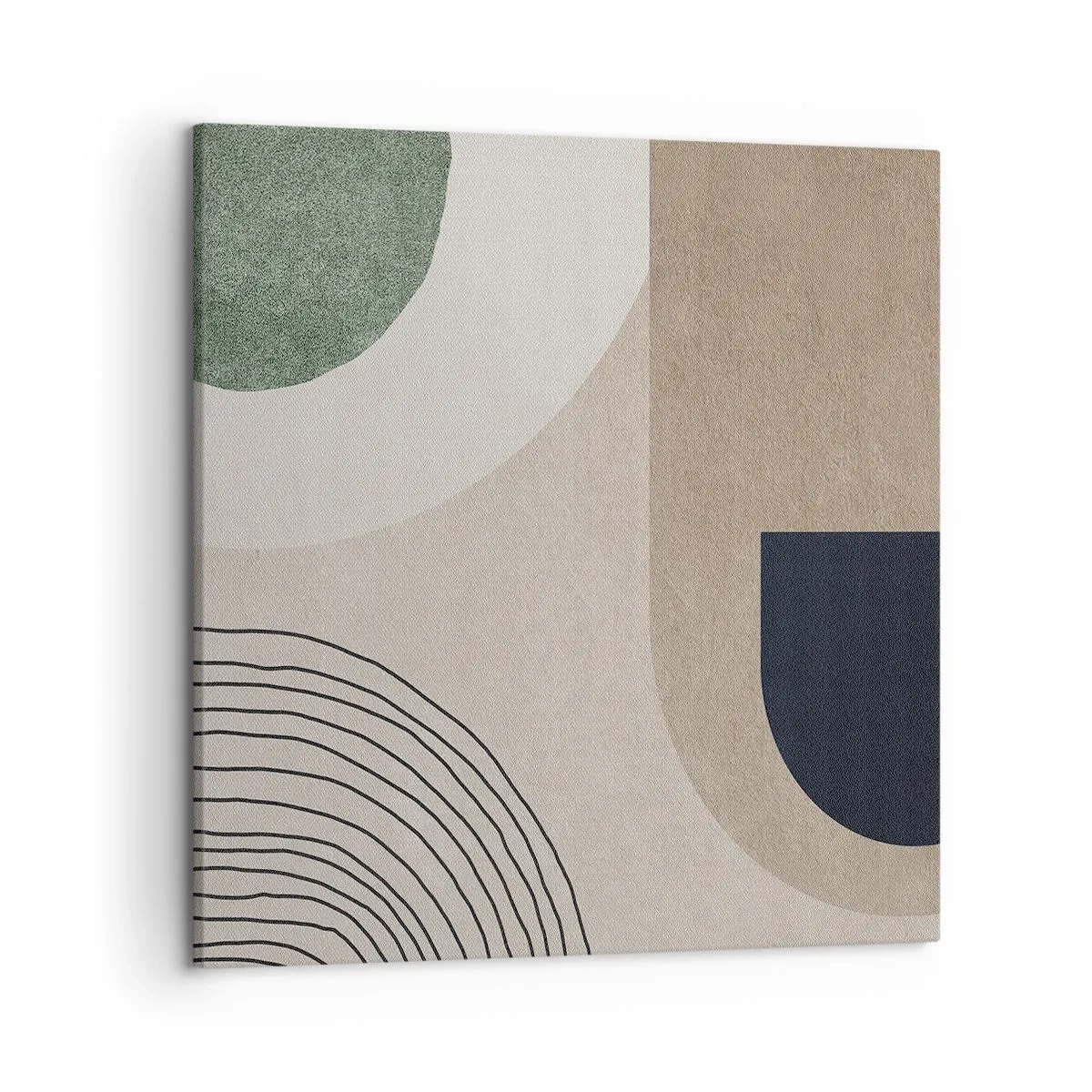 Obraz na płótnie - Łagodność owalu - 50x50 cm