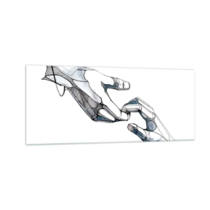 Obraz na szkle - Dobry gest - 100x40 cm