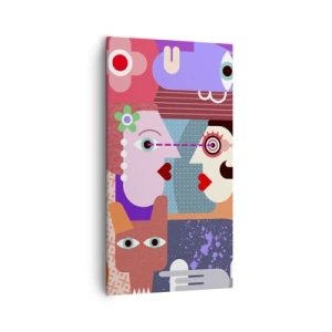 Obraz na płótnie - Oko w oko - 55x100 cm