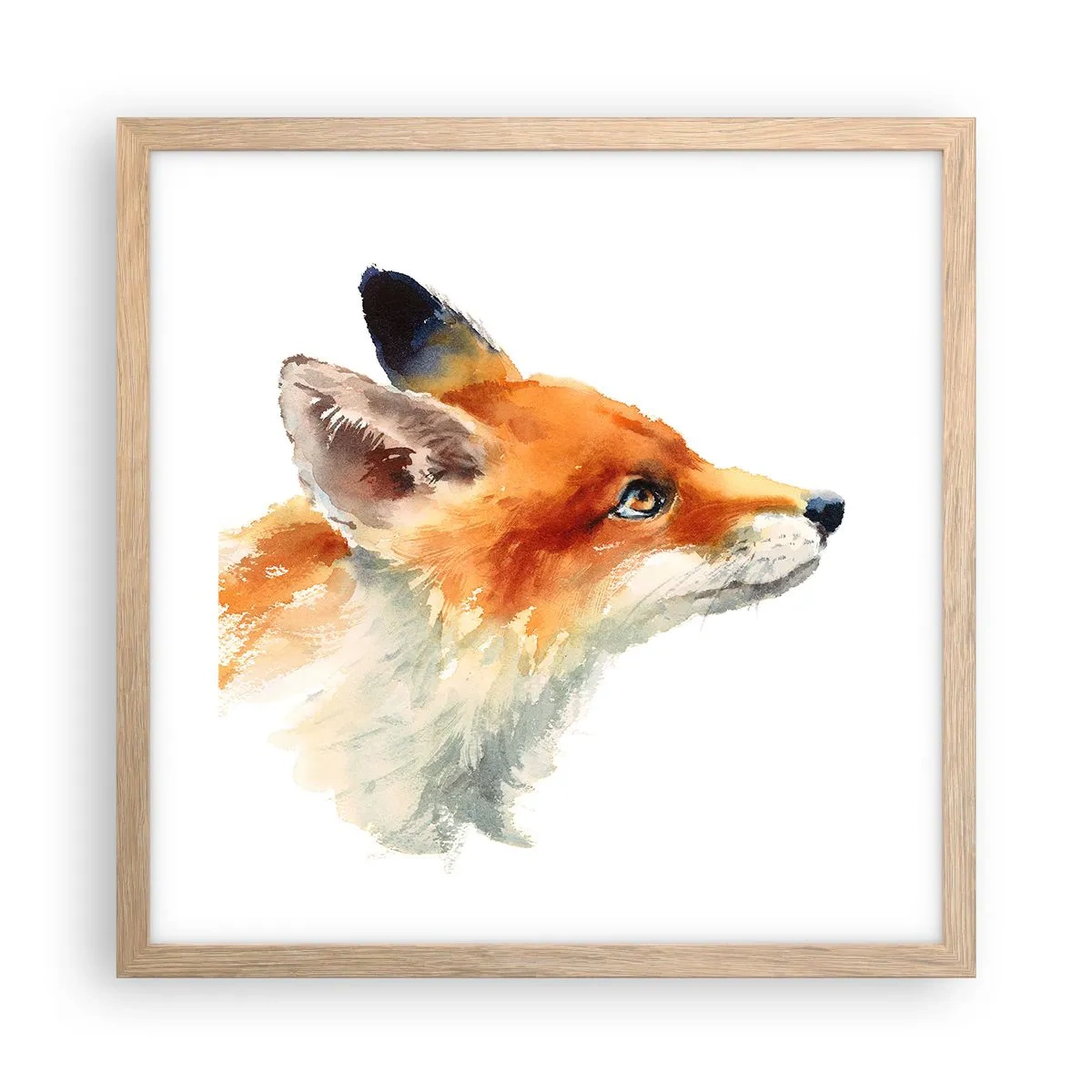 Plakat w ramie jasny dąb - Ostrożności nigdy za wiele - 40x40 cm