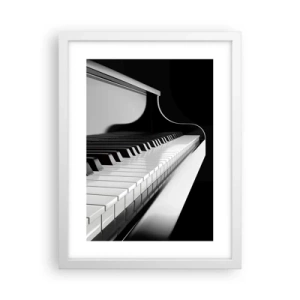 Plakat w białej ramie - Harmonia kształtów i barw - 30x40 cm