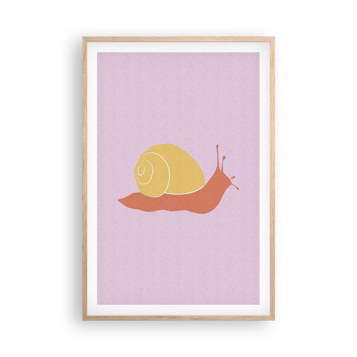 Plakat w ramie jasny dąb - Nie ma pośpiechu - 61x91 cm