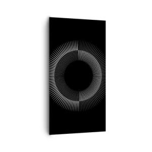 Obraz na płótnie - Czarne Słońce - 65x120 cm