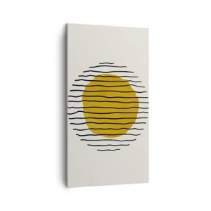 Obraz na płótnie - Abstrakcja drżąca od żaru - 45x80 cm