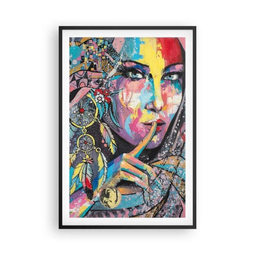 Plakat w czarnej ramie - Milcz, aż zrozumiesz - 61x91 cm