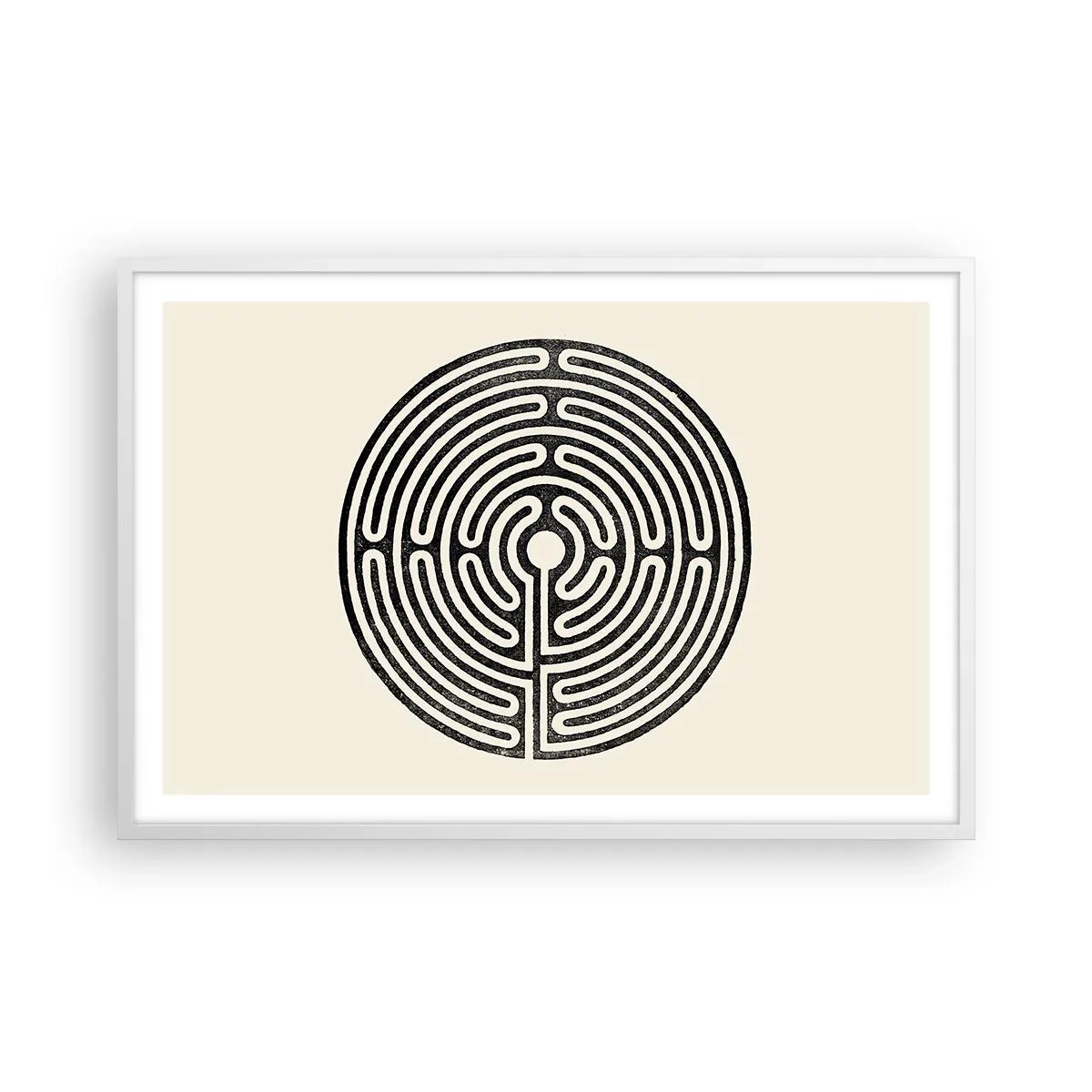 Plakat w białej ramie - Tajemniczy porządek - 91x61 cm