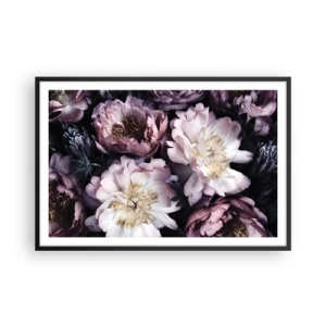 Plakat w czarnej ramie - Bukiet w dawnym stylu - 91x61 cm