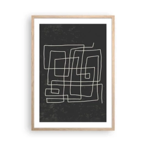 Plakat w ramie jasny dąb - Nie taki prosty - 50x70 cm