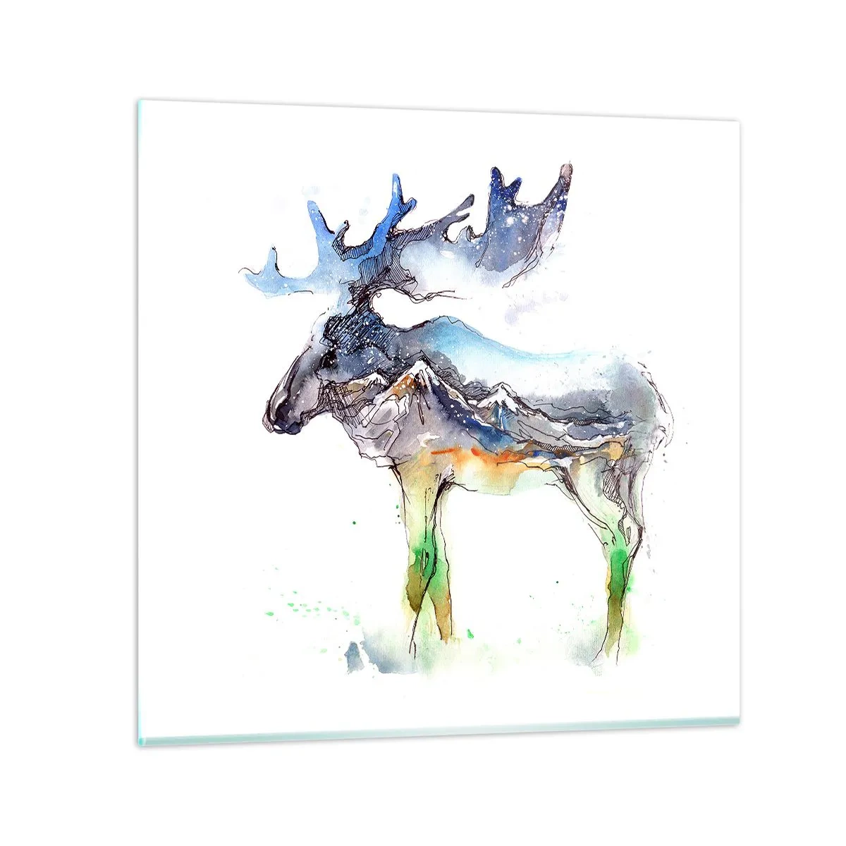 Obraz na szkle - Bohater zimowej opowieści - 50x50 cm