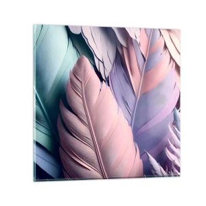 Obraz na szkle - Ptasi szyk - 40x40 cm