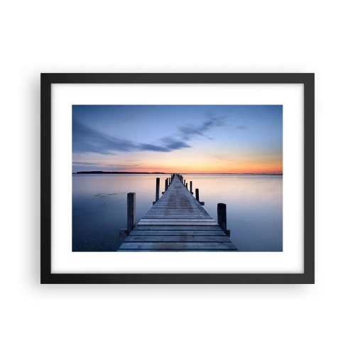 Plakat w czarnej ramie - Spokój pogodnego zmierzchu - 40x30 cm