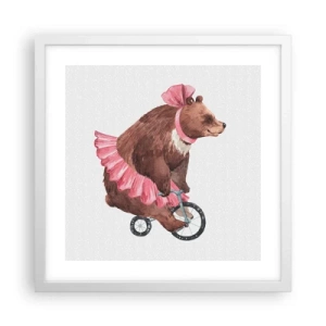 Plakat w białej ramie - Ale cyrk! - 40x40 cm