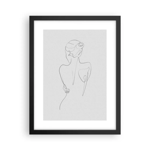 Plakat w czarnej ramie - Muzyka ciała - 30x40 cm