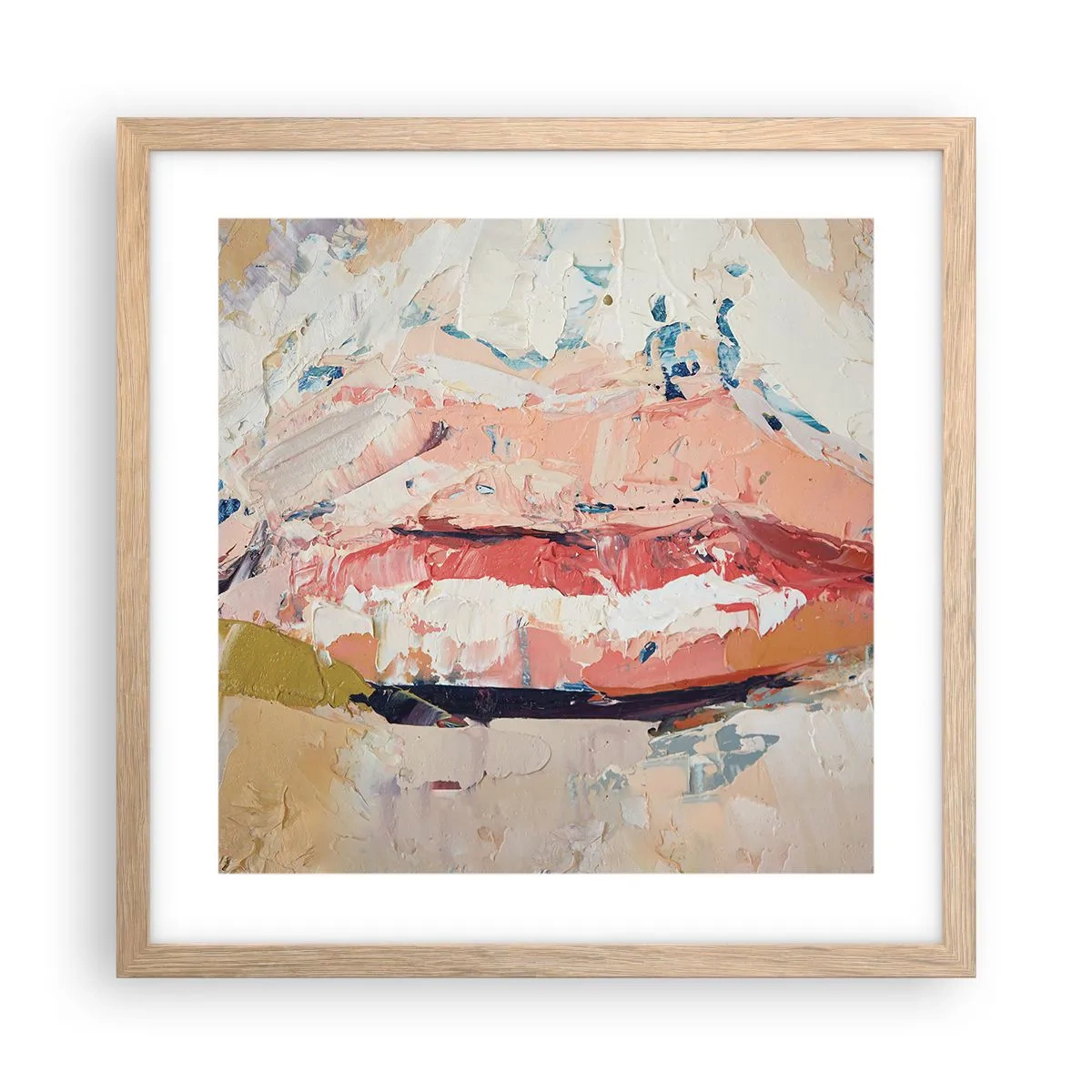 Plakat w ramie jasny dąb - Budzi zmysły - 40x40 cm