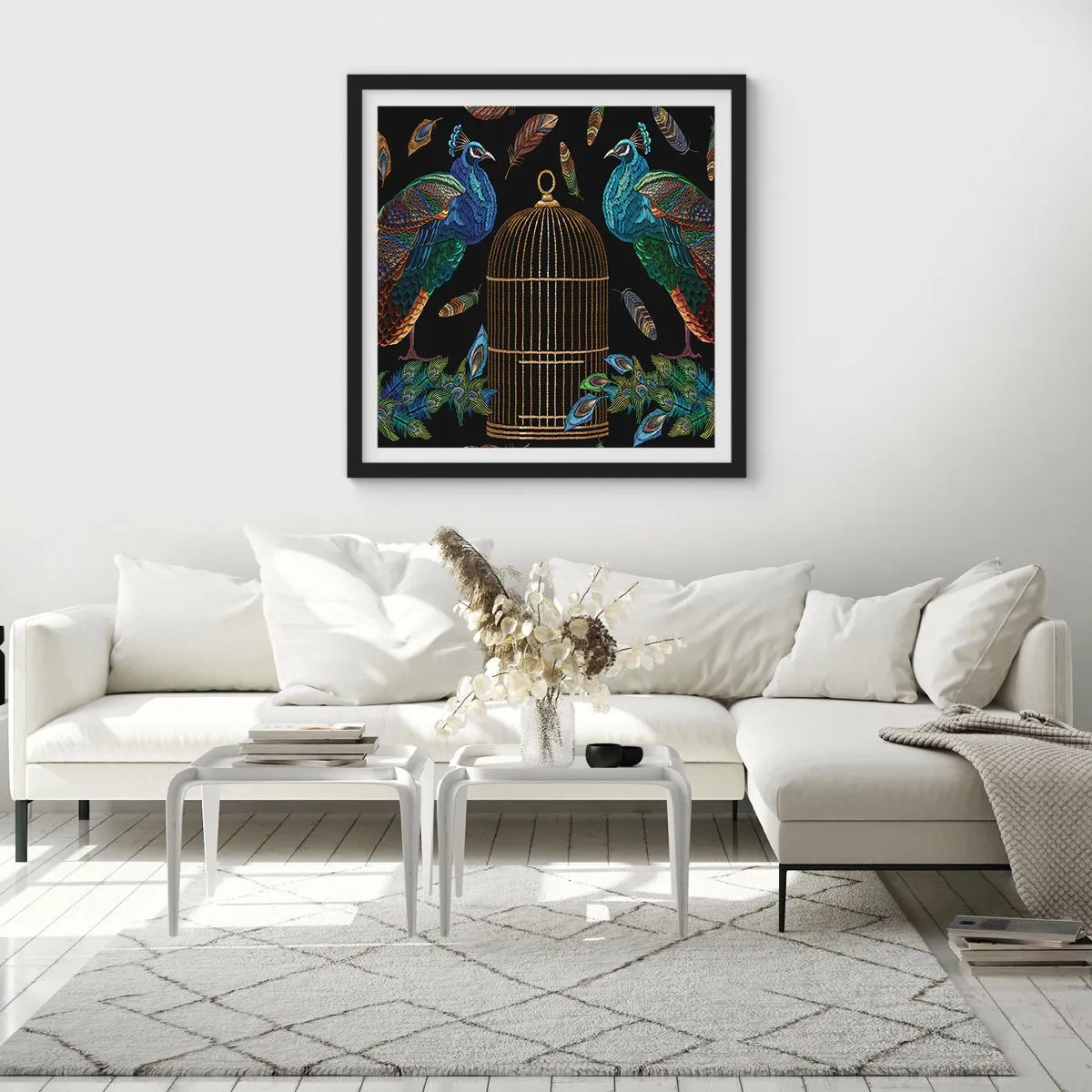 Plakat w czarnej ramie - W królewskich szatach - 30x30 cm