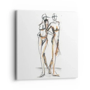 Obraz na płótnie - Studium wdzięku - 40x40 cm