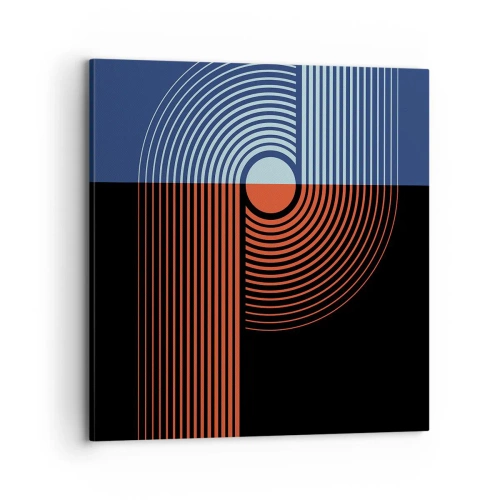 Obraz na płótnie - W geometrycznym uścisku - 70x70 cm