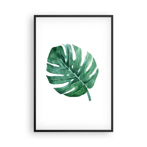 Plakat w czarnej ramie - Zielony koncept - 61x91 cm