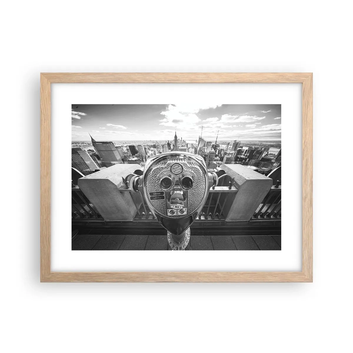 Plakat w ramie jasny dąb - Miasto nad miastami - 40x30 cm