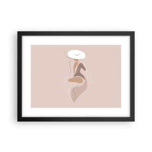 Plakat w czarnej ramie - Damą być - 40x30 cm