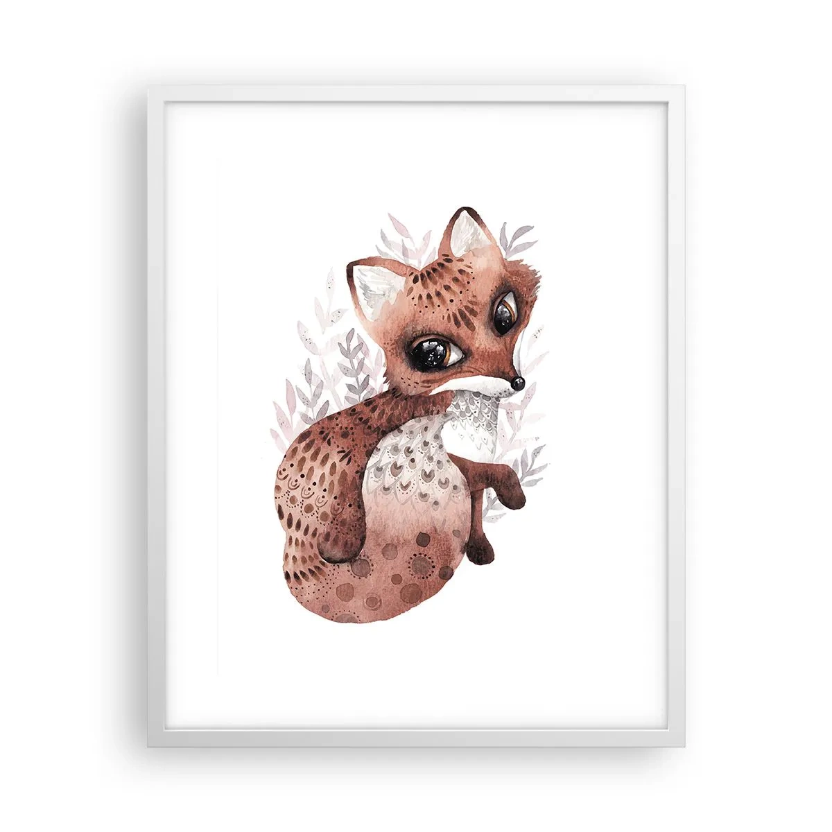 Plakat w białej ramie - Tylko pokochać - 40x50 cm