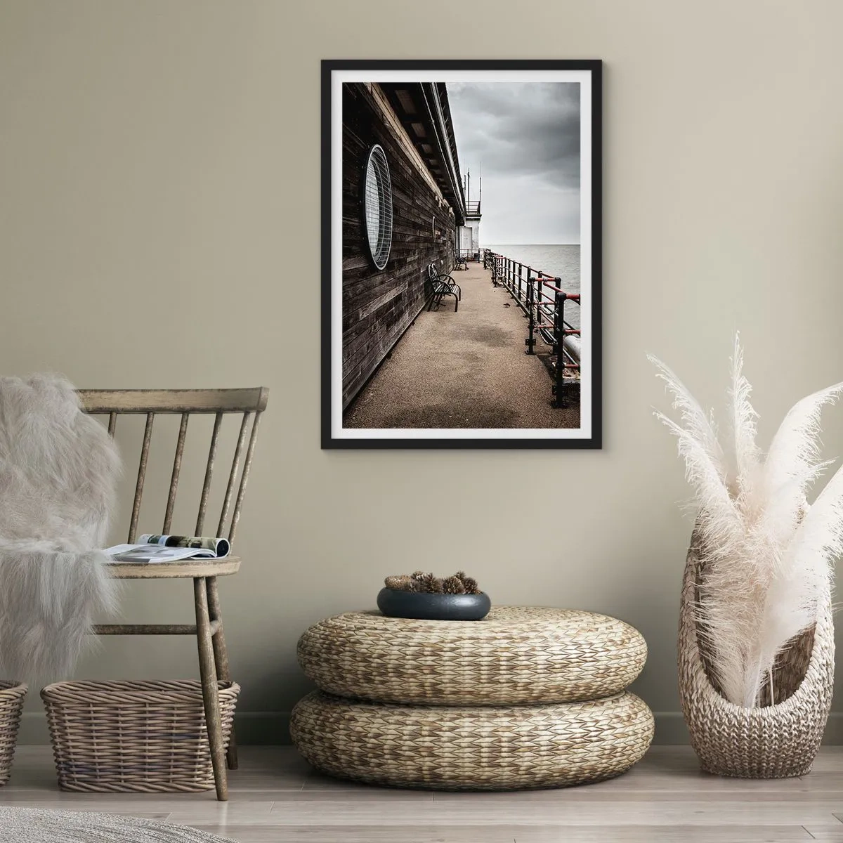 Plakat w czarnej ramie - Czas zatrzymany - 61x91 cm