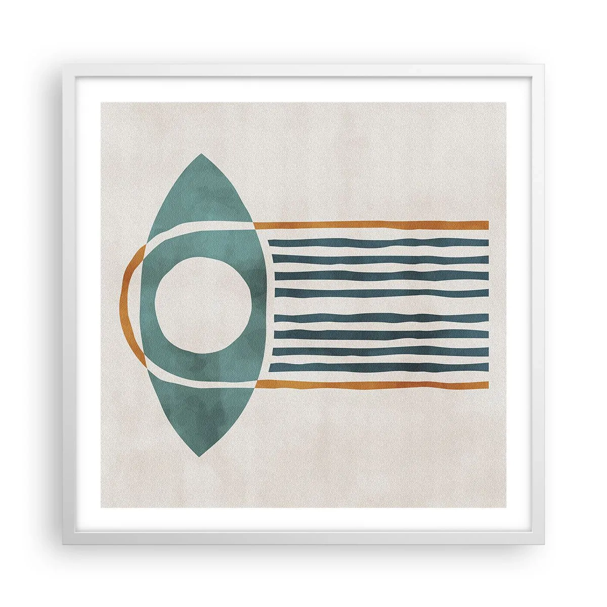 Plakat w białej ramie - Znaki i rytuały - 60x60 cm