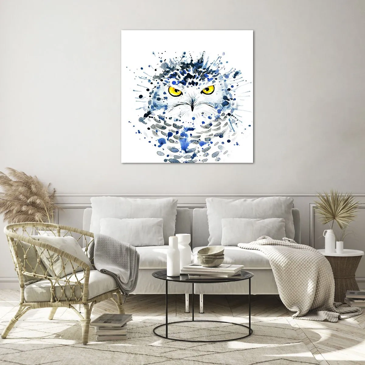 Obraz na szkle - Prosto w oczy - 50x50 cm