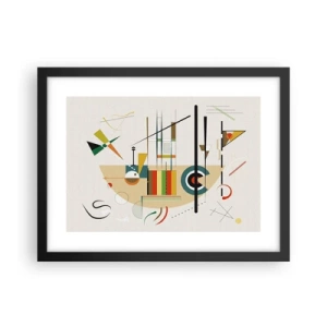 Plakat w czarnej ramie - I świat się śmieje - 40x30 cm