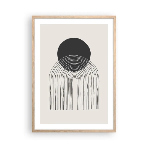 Plakat w ramie jasny dąb - Drżenie i pewność - 50x70 cm