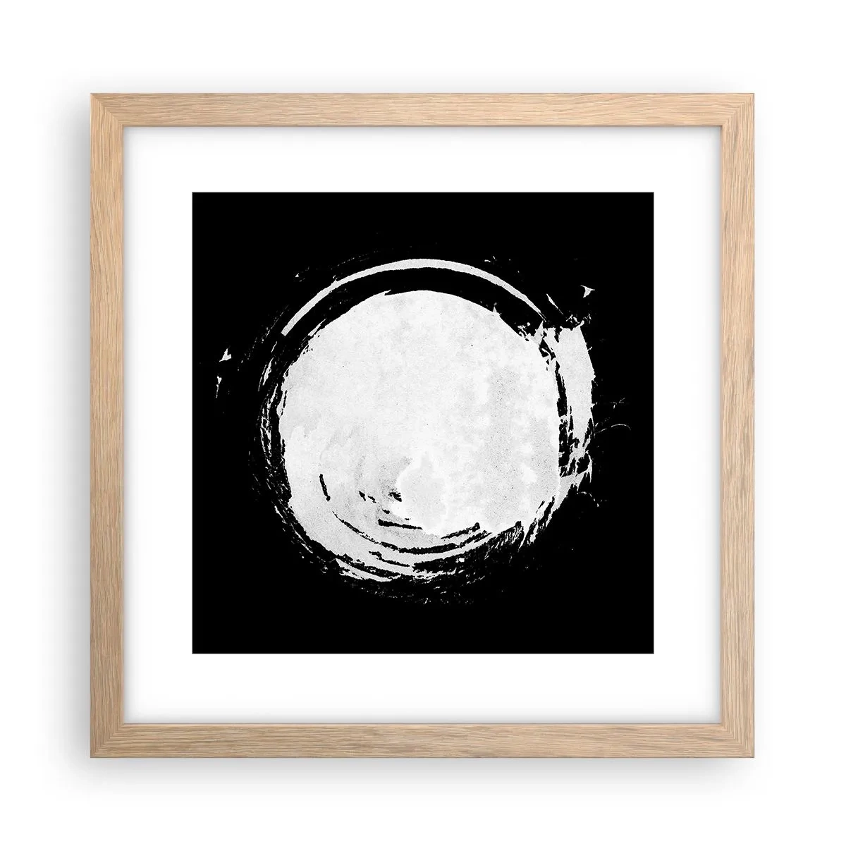 Plakat w ramie jasny dąb - Dobre wyjście - 30x30 cm