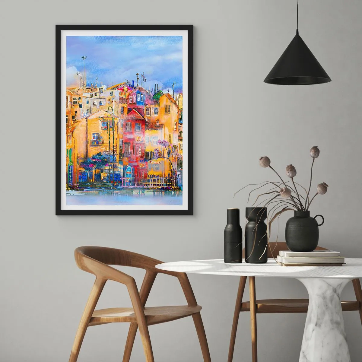 Plakat w czarnej ramie - Jesteśmy razem - 40x50 cm