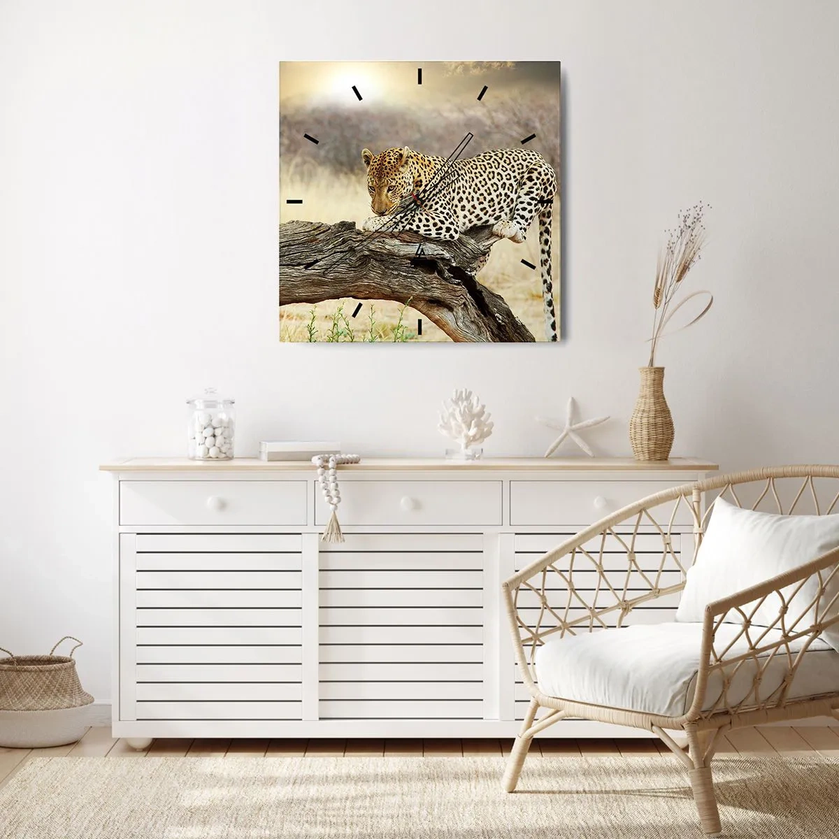 Zegar ścienny - Chadzam własnymi drogami - 40x40 cm