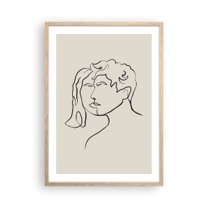 Plakat w ramie jasny dąb - I stała się jedność - 50x70 cm