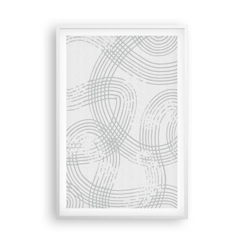 Plakat w białej ramie - Nie ma prostej drogi - 61x91 cm