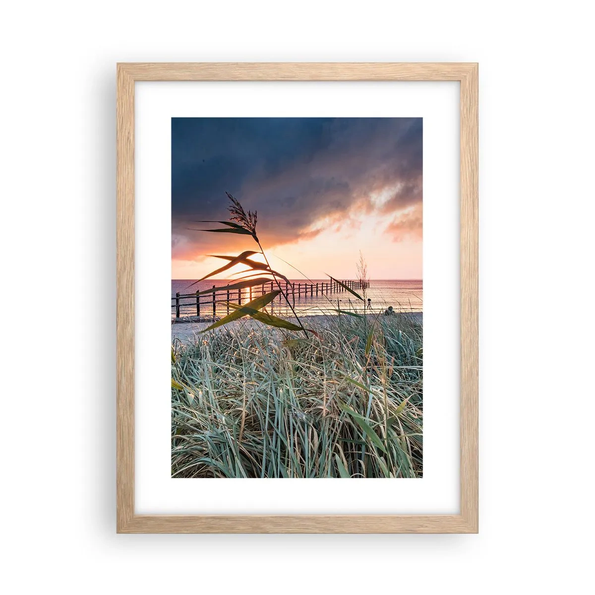 Plakat w ramie jasny dąb - Nie przemija z wiatrem - 30x40 cm